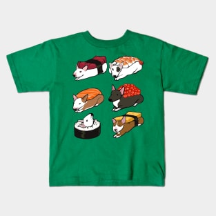 Sushi Bull Terrier Kids T-Shirt